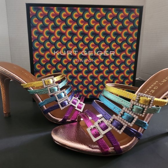 Kurt Geiger Multicolor Metallic Heels - Picture 4 of 8